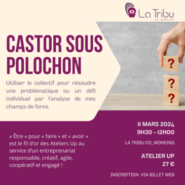 ATELIER UP – Castor sous polochon – Lundi 11 mars 2024