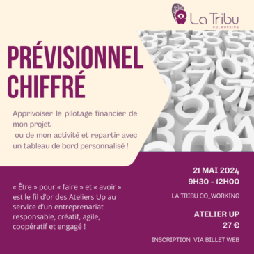 ATELIER UP – Prévisionnel chiffré – Mardi 21 mai 2024