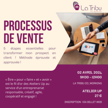 ATELIER UP – Processus de vente – Mardi 02 avril 2024