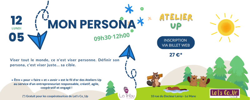 ATELIER UP – Mon Persona – Lundi 12 mai 2025